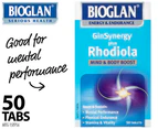 Bioglan GinSynergy + Rhodiola 50 Tabs