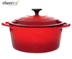 Classica 28cm Round Casserole Dish - Red