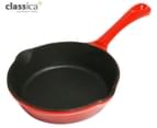 Classica 17cm Cast Iron Frypan Skillet - Red 1