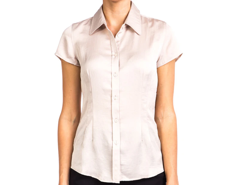 Stylecorp Women’s Vintage Sleeve Shirt - Pumice