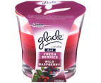 6 x Glade 2-in-1 Fresh Berries Wild Raspberry Candle 108g