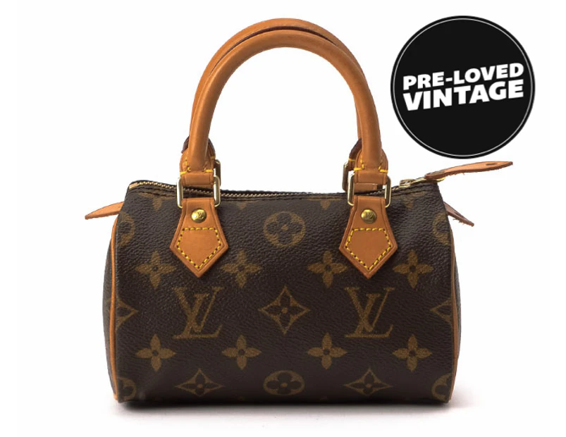 Vintage Louis Vuitton Mini Speedy Clutch - Brown (AB)