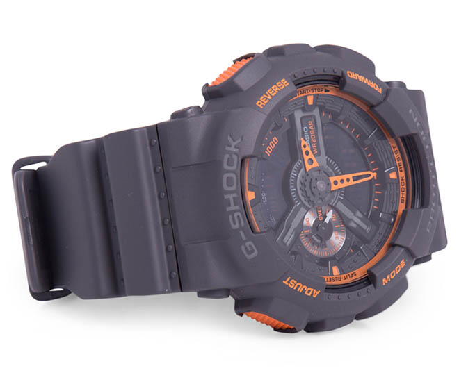 G shock grey and on sale orange