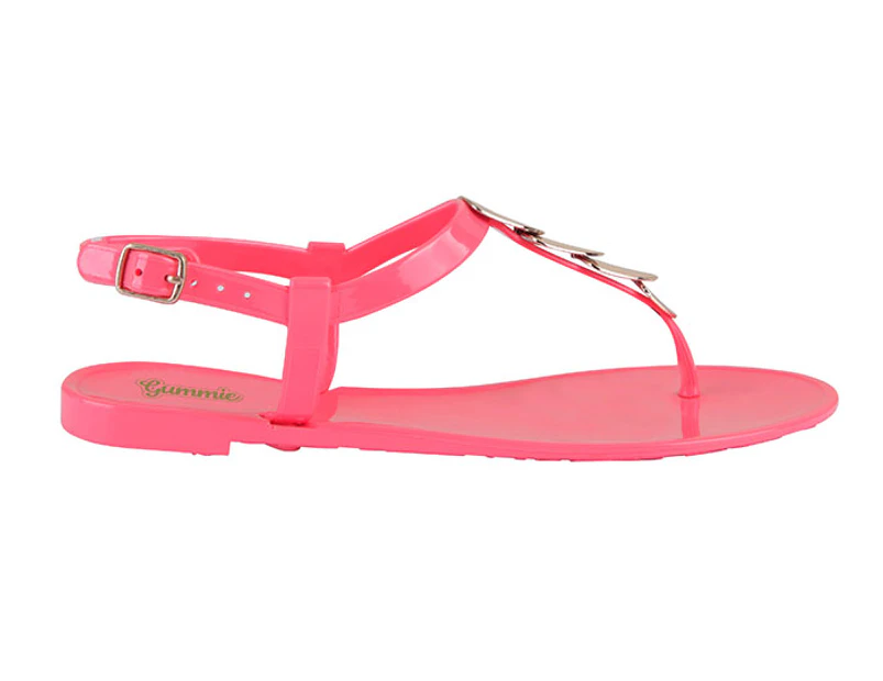 Preview image Gummie Women's Metal Petal Sandals - Coral