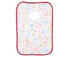 Big Softies Popover Bibs 2-Pack - White/Red