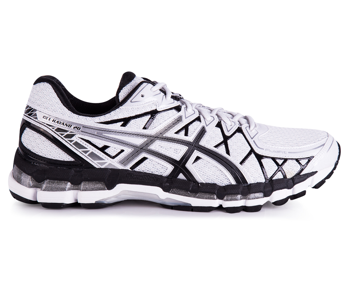 Asics kayano black white best sale