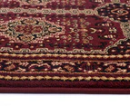 Traditional Insignia 290x200cm Rug - Red/Black