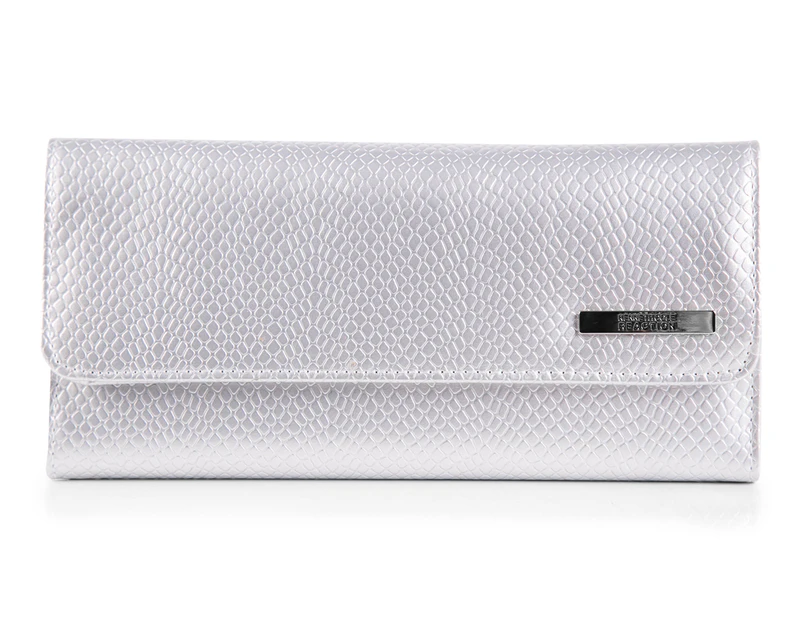 Kenneth Cole Textured Clutch - Silver