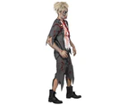 Men's Zombie Schoolboy Costume - Grey