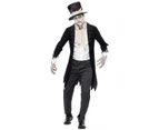 Smiffy's Men's Zombie Groom Costume - Black/White