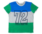 French Connection Boys' S/Sleeve Panel Tee - Jolly Green