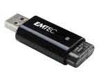 EMTEC 8GB USB Flash Drive - Black/Grey