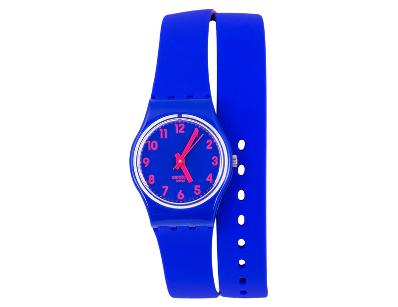 Swatch Women's Biko Bloo Watch - Blue/Red