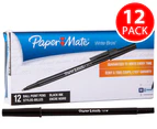 Paper Mate Ball Point Pens Black 12pk