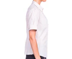 NNT Women’s Short Sleeve Shirt with Cuff - Neutral/White