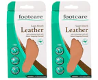 2 x Footcare Super Absorb Leather Insoles 1pr
