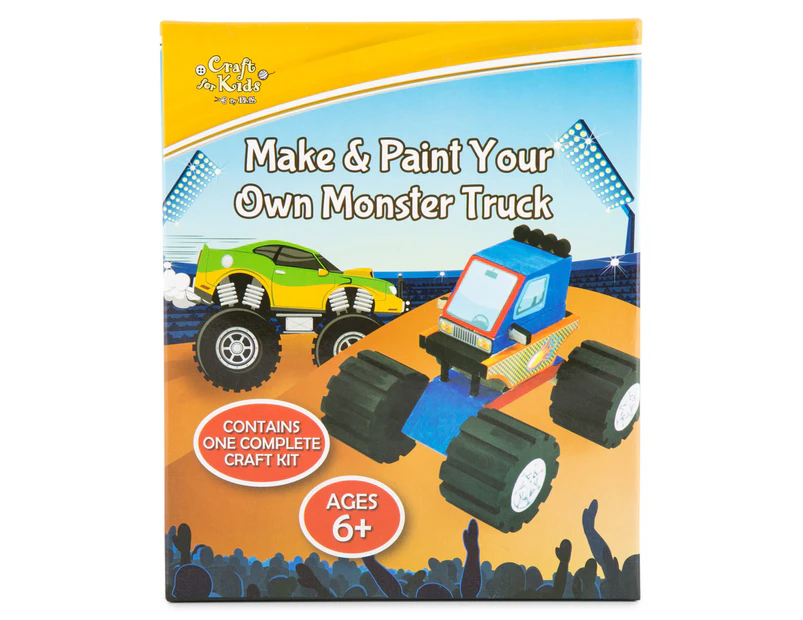 Craft for Kids Make & Paint Your Own Monster Truck