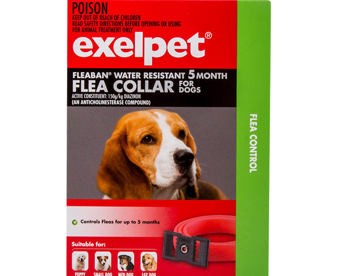 Exelpet Fleaban Flea Collar 5-Mth Dog 