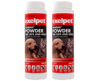 2 x Exelpet Fleaban Powder Cat & Dog 150g