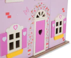 Wooden Dolls House - Pink