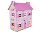 Wooden Dolls House - Pink