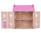 Wooden Dolls House - Pink