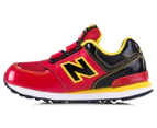 New Balance Kids' Classic 574 Shoe - Red/Black