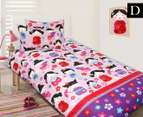 Happy Kids Glow in the Dark Quilt Cover Set China Doll Double