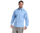 Bisley Men's Work/Business Shirt - Blue