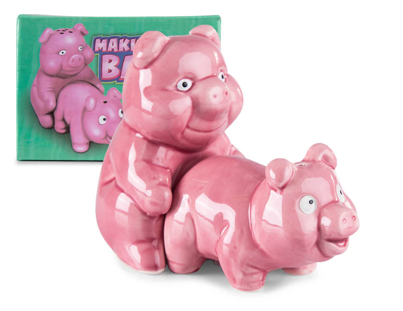 Bigmouth Inc Naughty Pigs Salt and Pepper Shaker Set