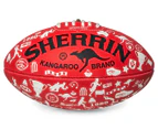 Sherrin Size 3 Icon Football - Red