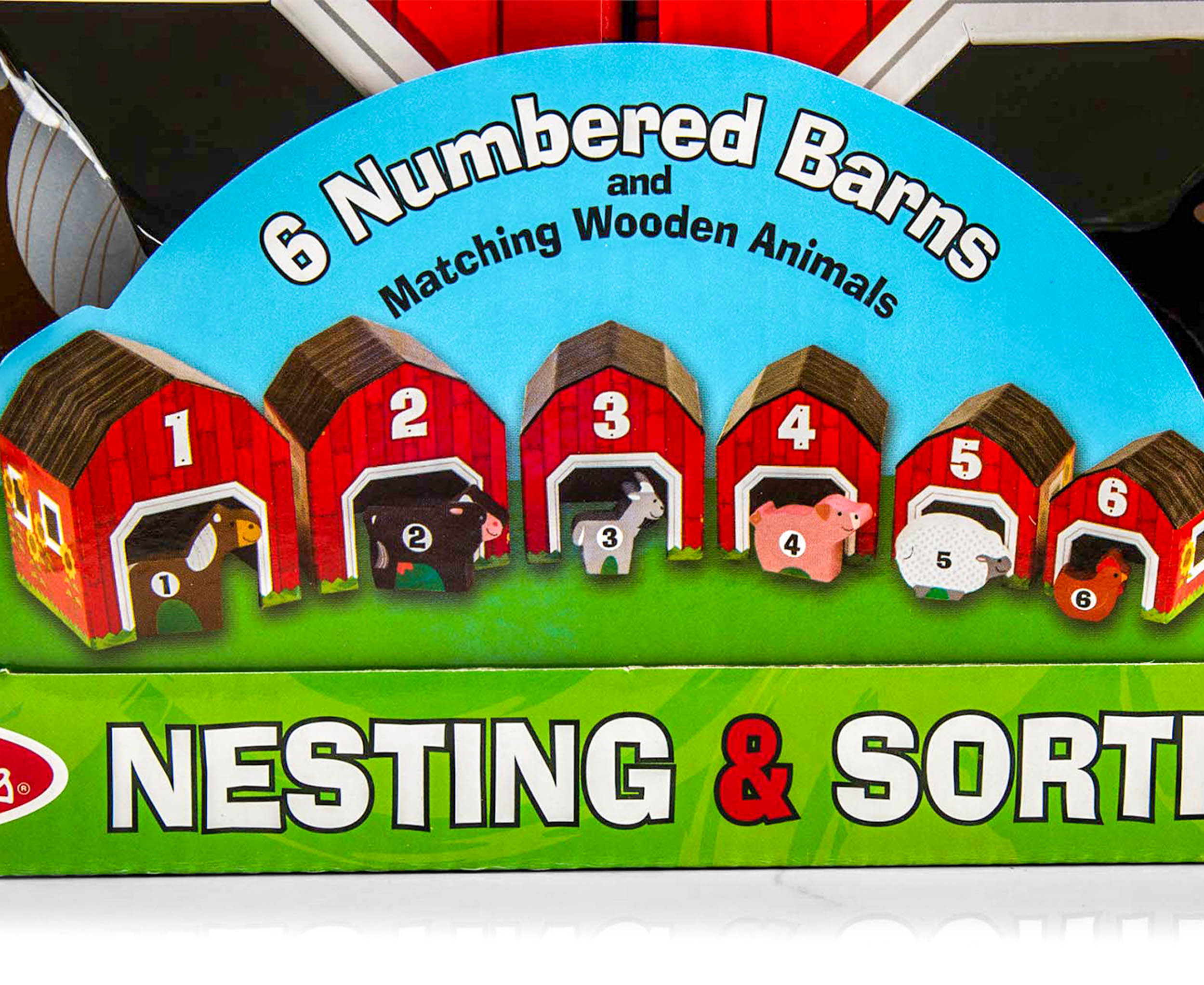 Melissa and doug nesting and sales sorting barn