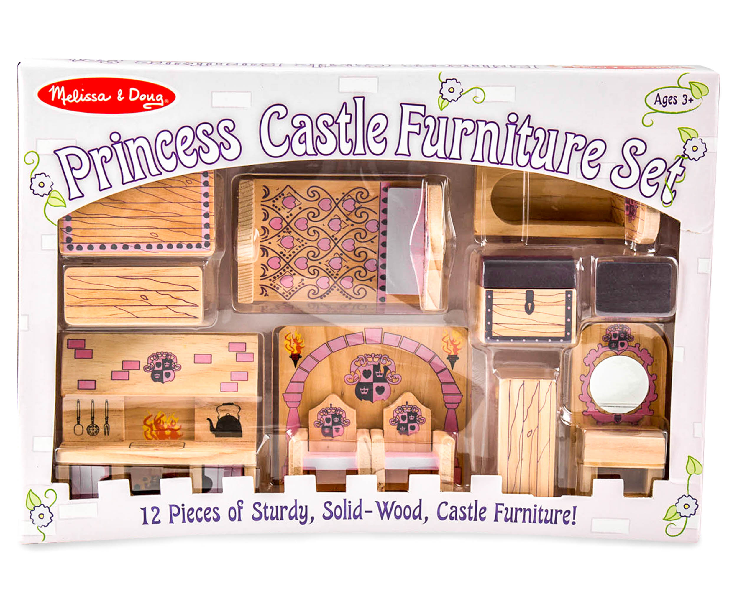 Melissa and doug princess deals castle furniture