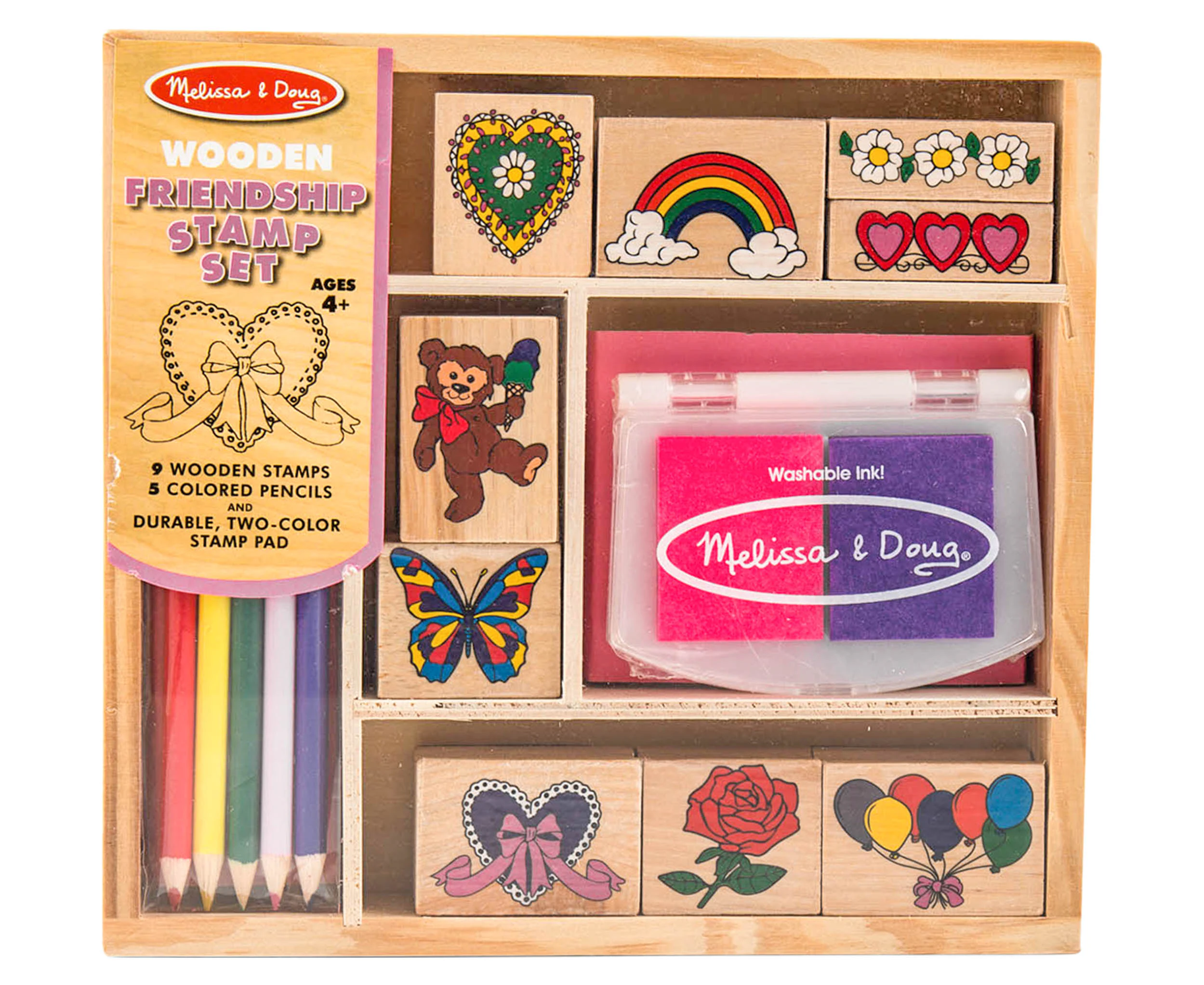 Melissa & Doug Wooden Princess Stamp Set