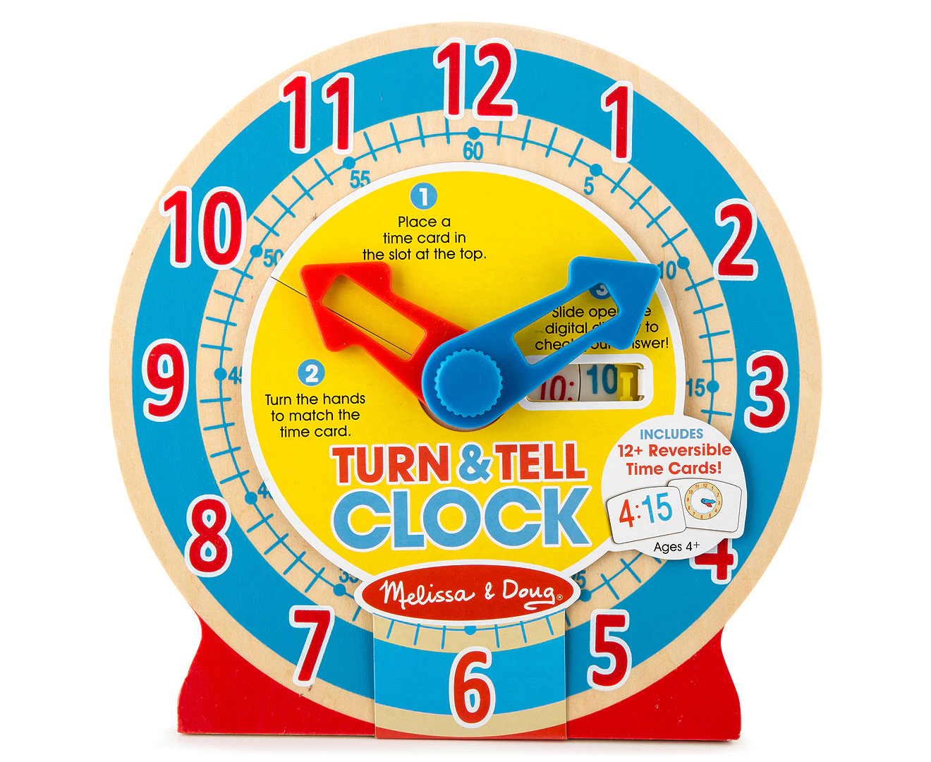 Melissa & Doug Turn & Tell Wooden Clock