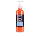 Micador Easy Wash Finger Paint Pump Pack 500mL - Orange