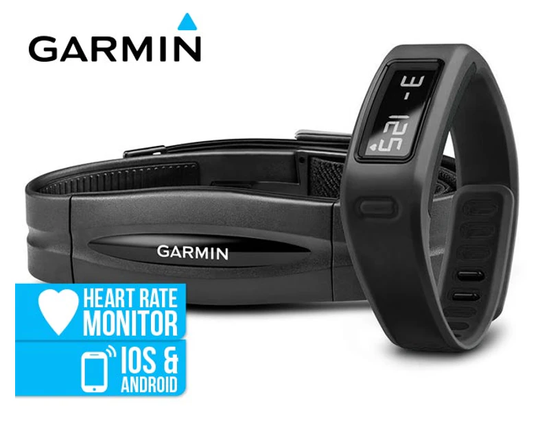 Garmin vívofit + Heart Rate Monitor Bundle - Black