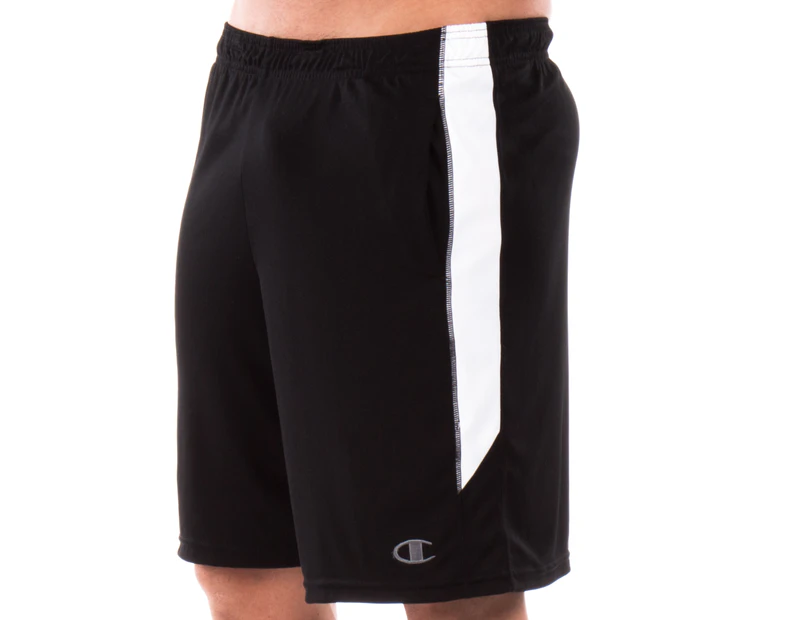 Preview image Champion Men's SML Circuit Running Shorts - Ebony/True White