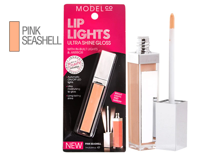 ModelCo Lip Lights LipGloss Pink Seashell