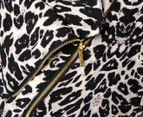 Kardashian Kollection Women's Feline Frenzy Blazer - Leopard