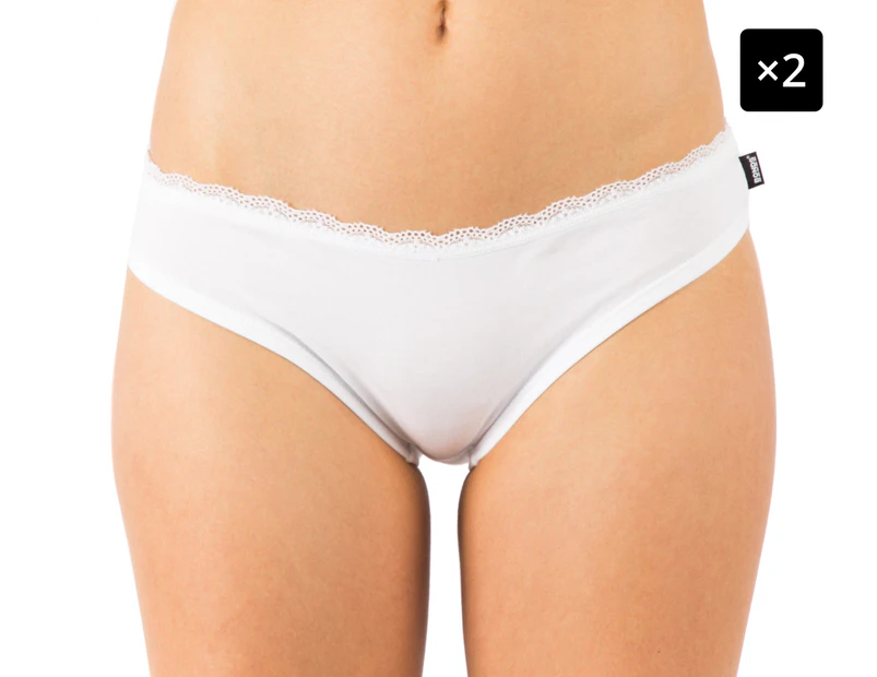 Preview image 2 x Bonds Women's Skimpini Briefs Size 18 - White