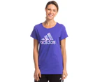 Adidas Women's Climalite Logo Tee - Purple