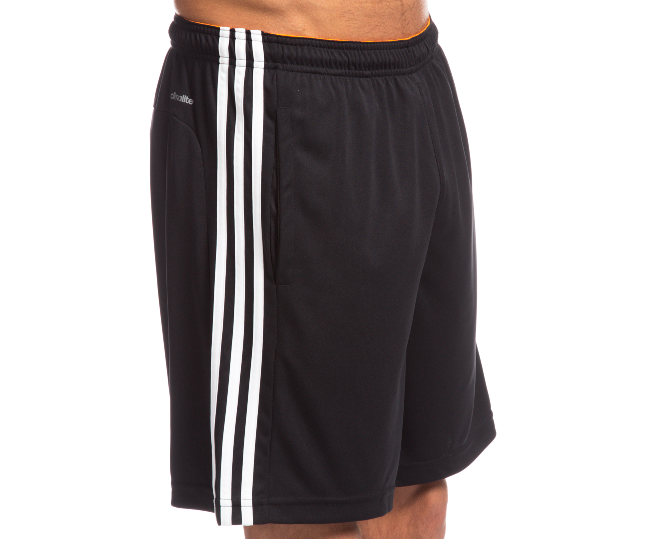 Adidas Men's 3 Stripe Climalite Shorts - Black | Catch.com.au