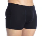Holeproof Men's Ribbed Cotton Trunk - Black 