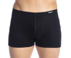 Holeproof Men's Ribbed Cotton Trunk - Black 