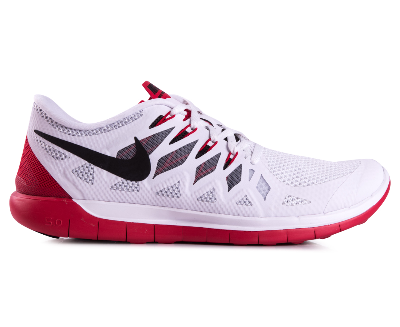 nike free 5.0 mens black and white