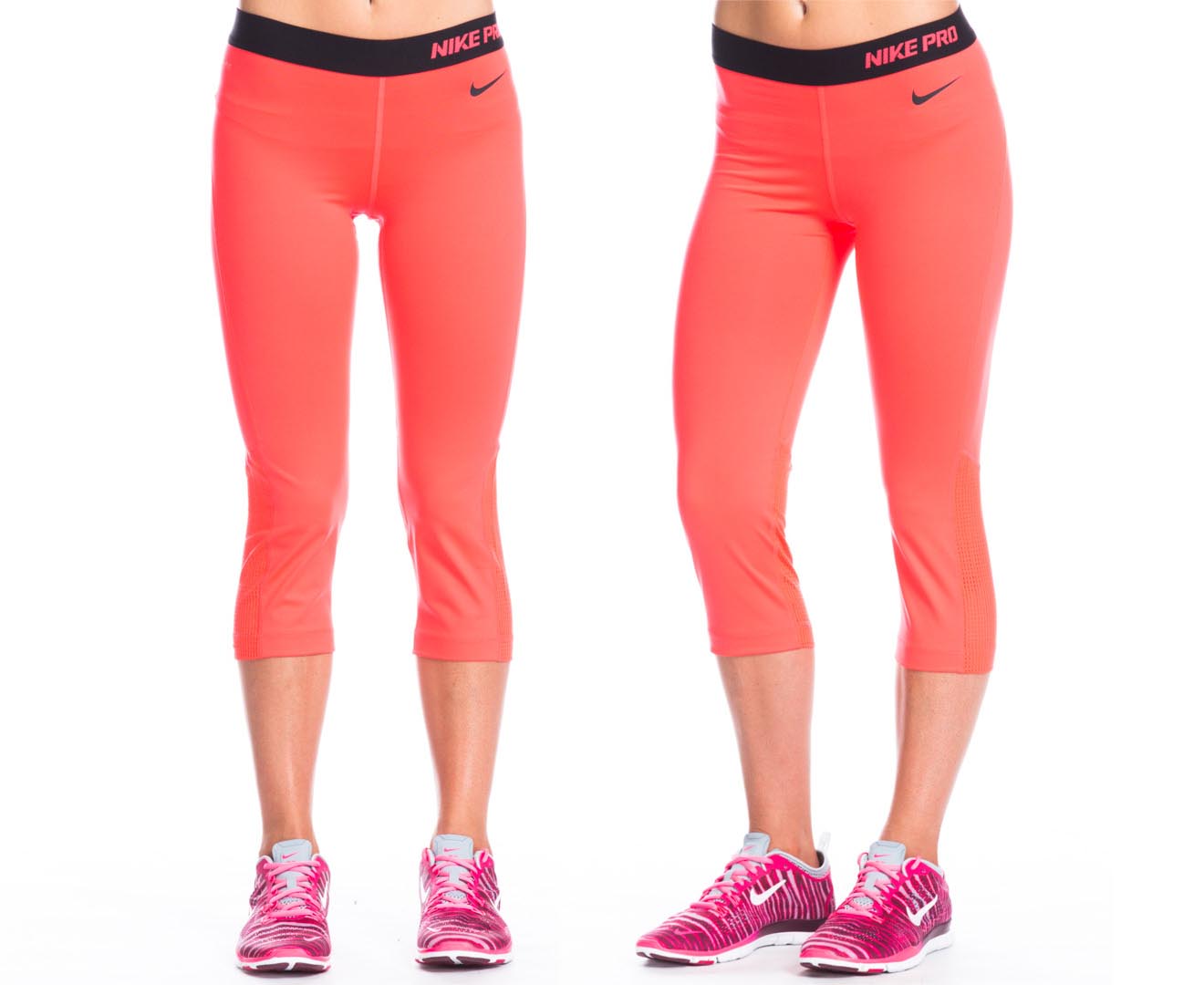 Nike Pro Training Hypercool Capri Leggings In Pink