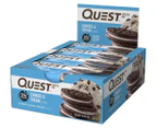 12 x Quest Protein Bars Cookies & Cream 60g