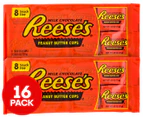 2 x Reese's Peanut Butter Cups Snack Size 8pk