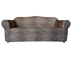 Sure Fit Stretch 3-Seater Sofa Cover - Leopard